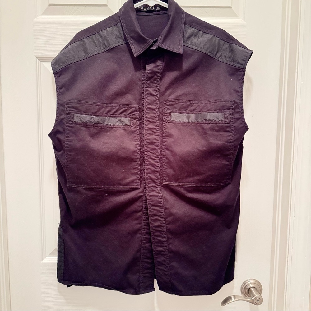 Cubel Travel Vest S Black Sleeveless Jacket Security RFID Blocking Pockets